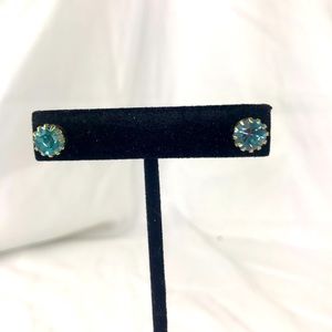 BLUE STUD EARRINGS